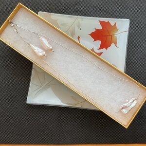 Baroque Pearls Sterling Silver Bridal Set